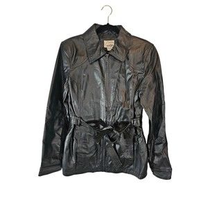East 5th Genuine Leather Jacket With Belt
